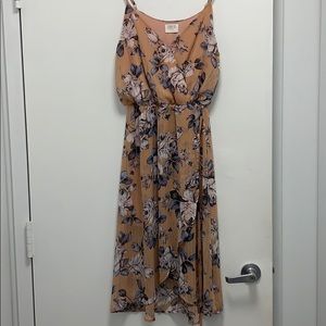 Beautiful floral pink dress